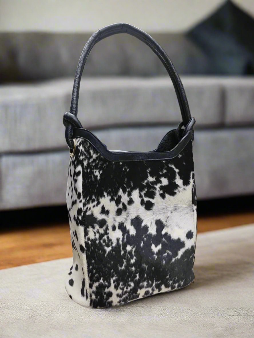 Large Leather Bucket Bag