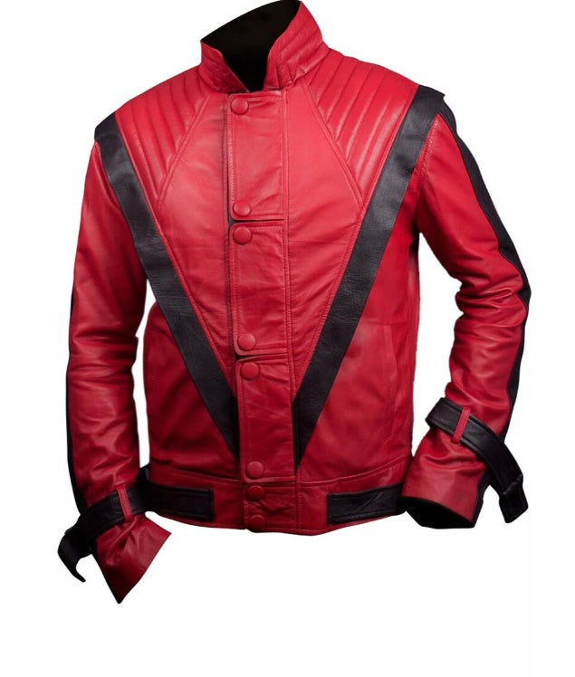 kidz michael jackson leather jacket for men genuine leather jacket men mjmhtriller jacket men boys leather jacket for men