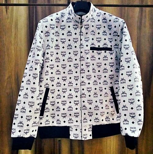 mcm white jacket for men mens leather jacket white bomber jacket men gift for him