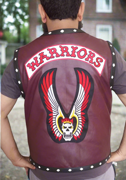 mens shot sleeve vest mens leatehr vest genuine leatehr vest marooon vest for men biker jacket men biker vet men motorcycle jacket men gift for him warrior vest men