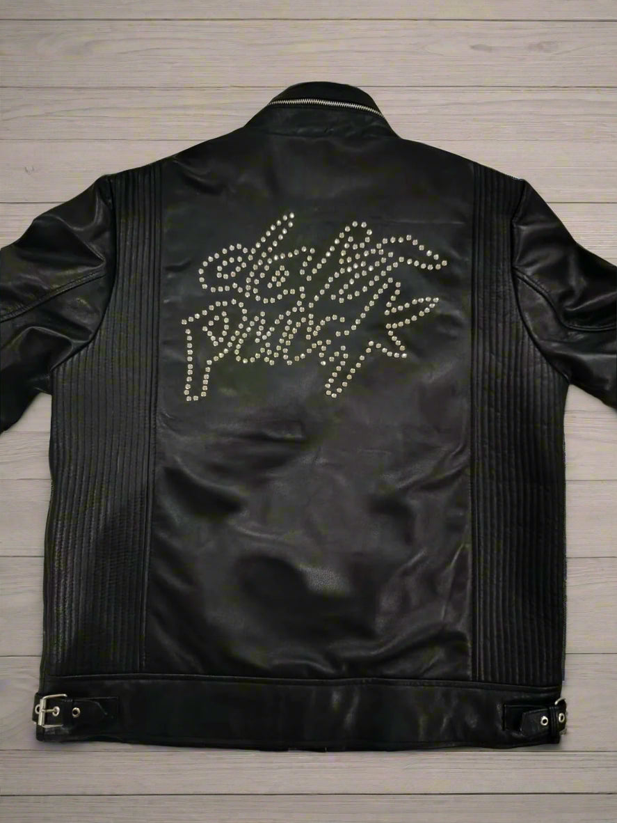 Black Daft Punk Leather Jacket