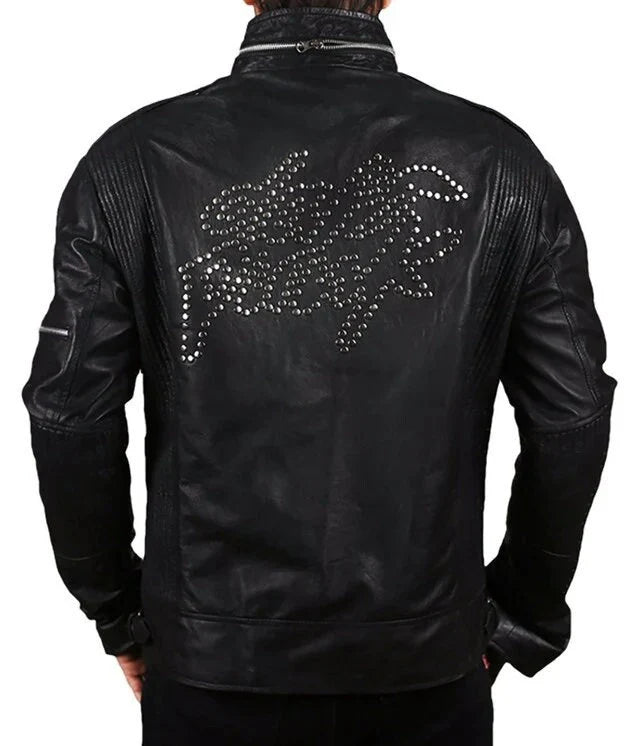 Black Daft Punk Leather Jacket