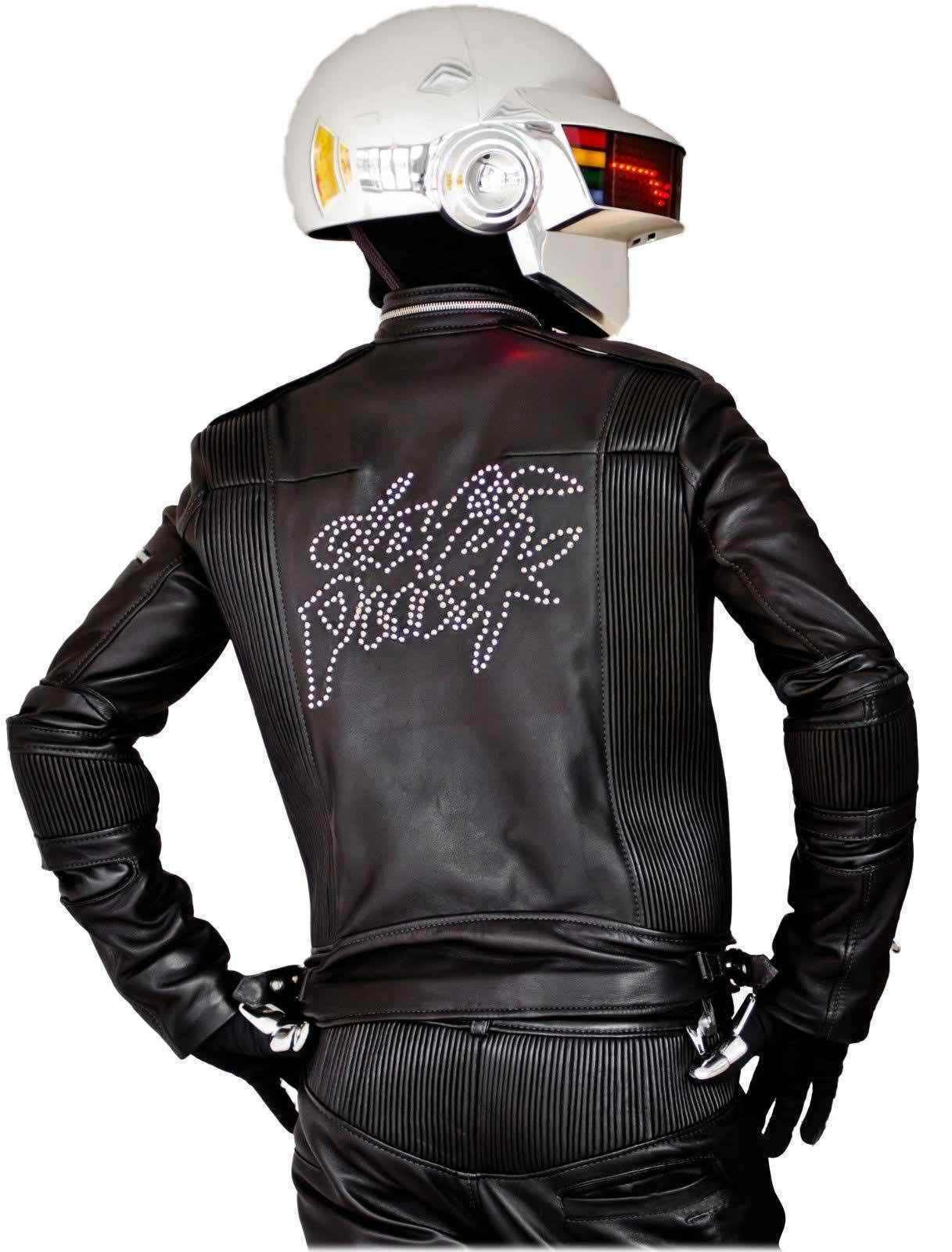 Black Daft Punk Leather Jacket