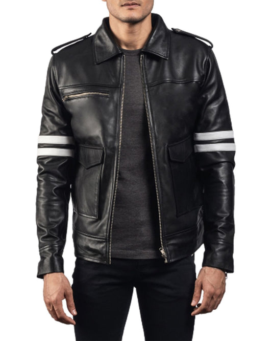 mens leather jacket genuine leather jacket for men black cafe racer leather jacket for men black biker jacket men motorcycle jacket men mens biker fashion black leather jacket men