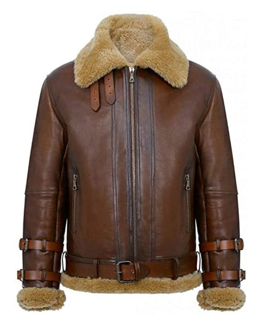 mens bomber jacket winter jacket for men 2024 new leather jackets warm winter jackets brown leather jacket fur leather jacket shearling jacket men b3 aviator jacket men brown bomber jacket
