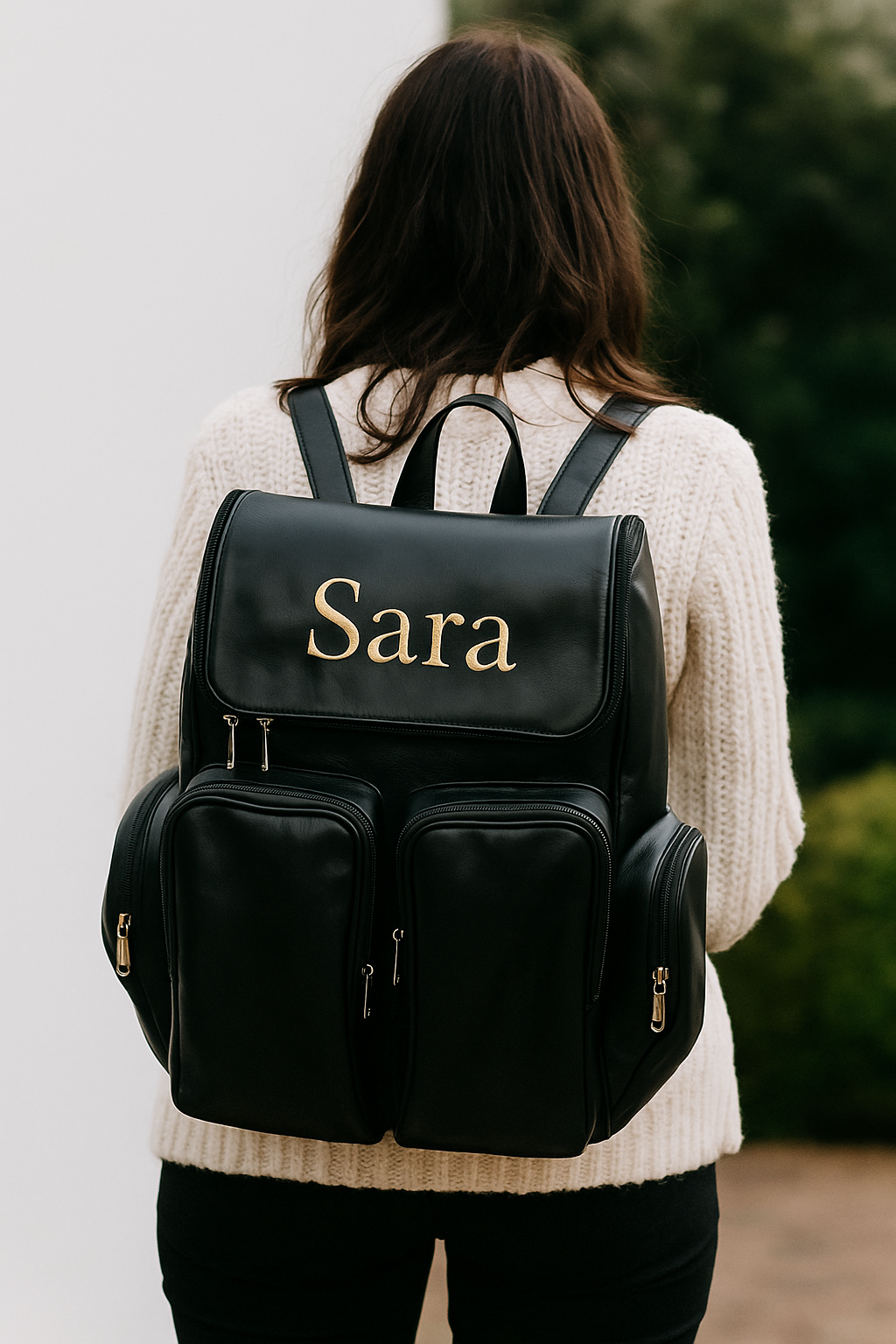 Black Diaper Backpack