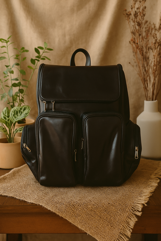 Black Diaper Backpack