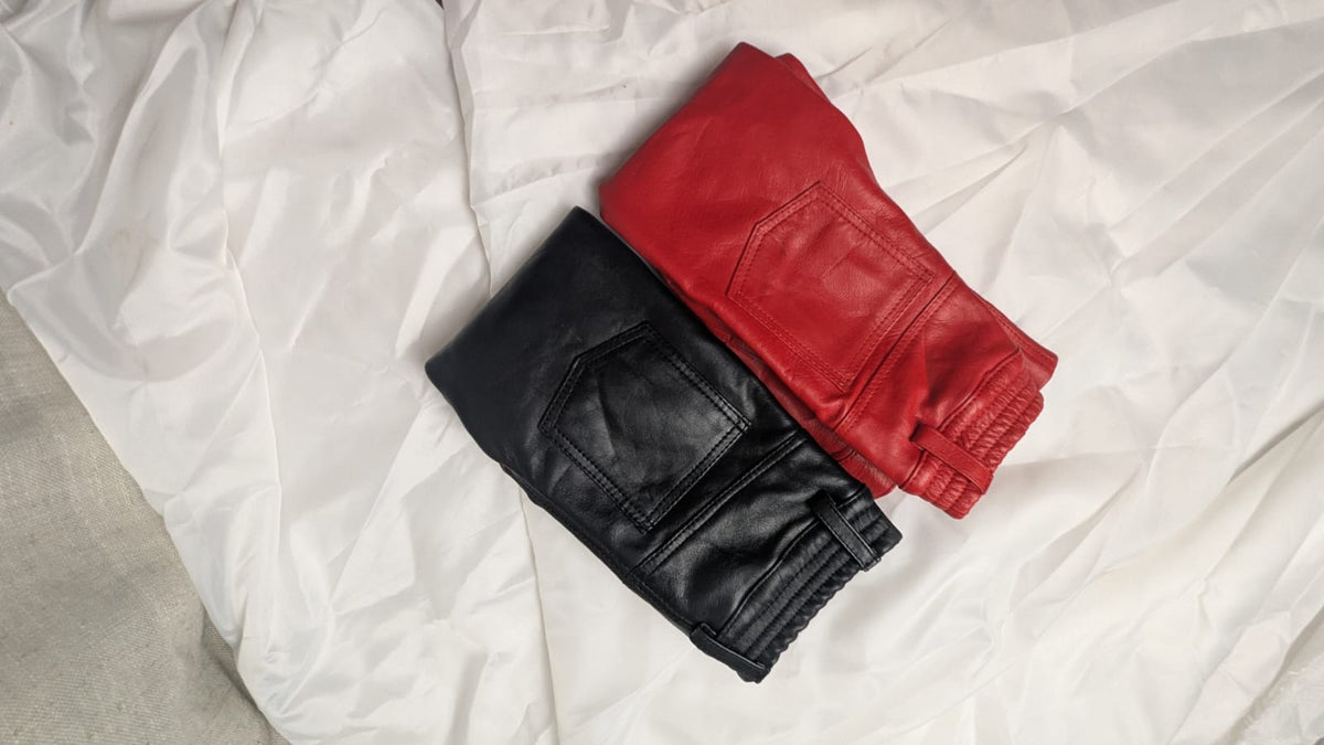 Kids Real Leather Pants