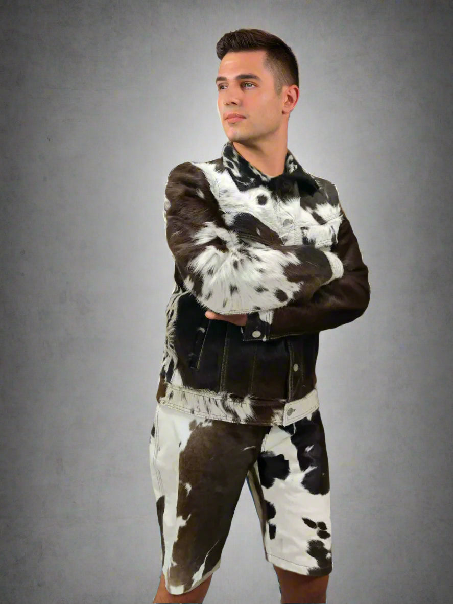 cowskin jacket 
cowhide pants
Cowhide jacket 
cowhide coat 
cow fur jacket 
cow fur pants
brown leather vest 
hair on hide jacket  cowhide hort calf skin jacket cowhide pants real cowhide jackets