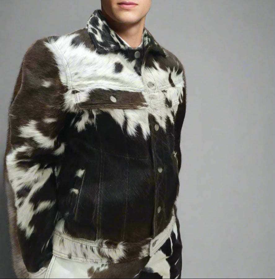 cowskin jacket 
cowhide pants
Cowhide jacket 
cowhide coat 
cow fur jacket 
cow fur pants
brown leather vest 
hair on hide jacket  cowhide hort calf skin jacket cowhide pants real cowhide jackets