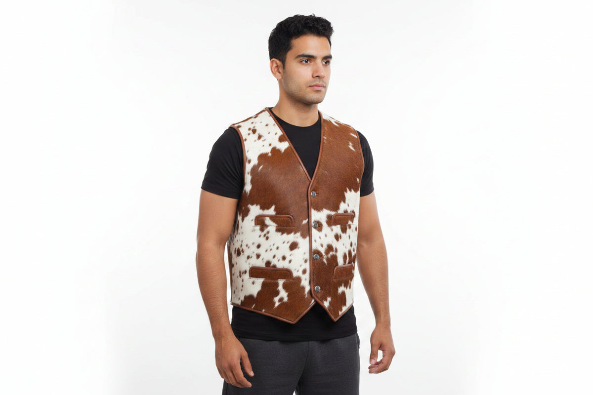 Tan Cowhide Vest