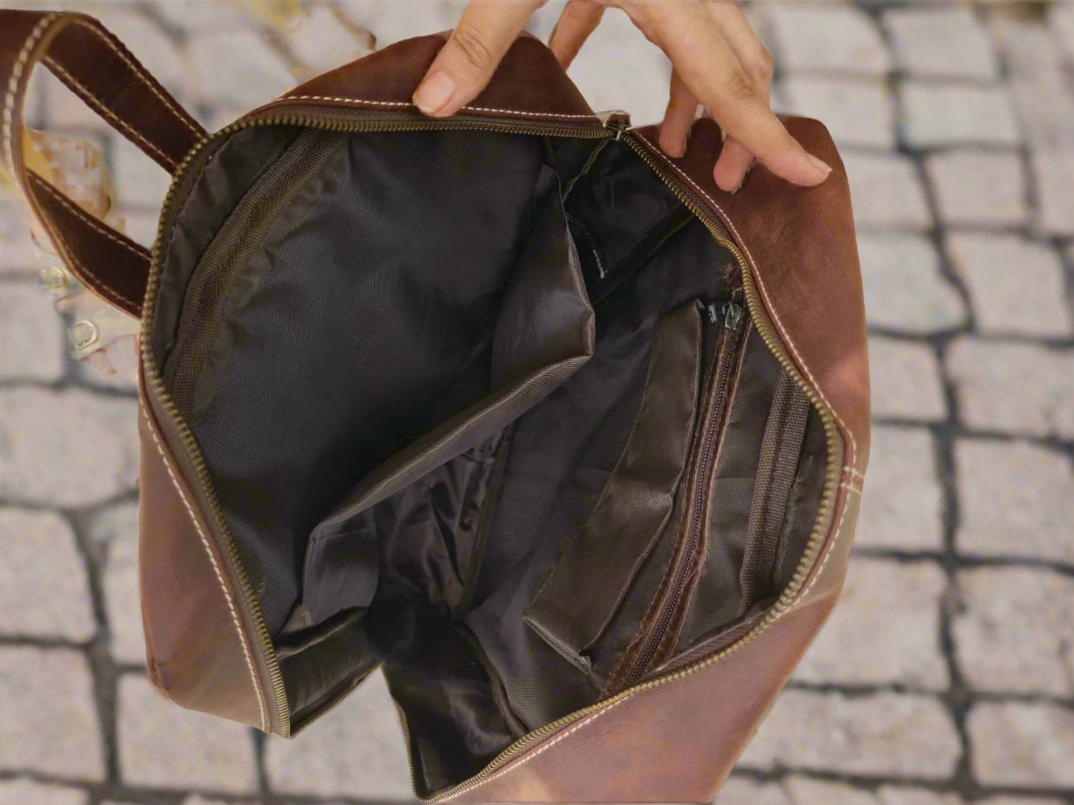 Vintage leather Backpack