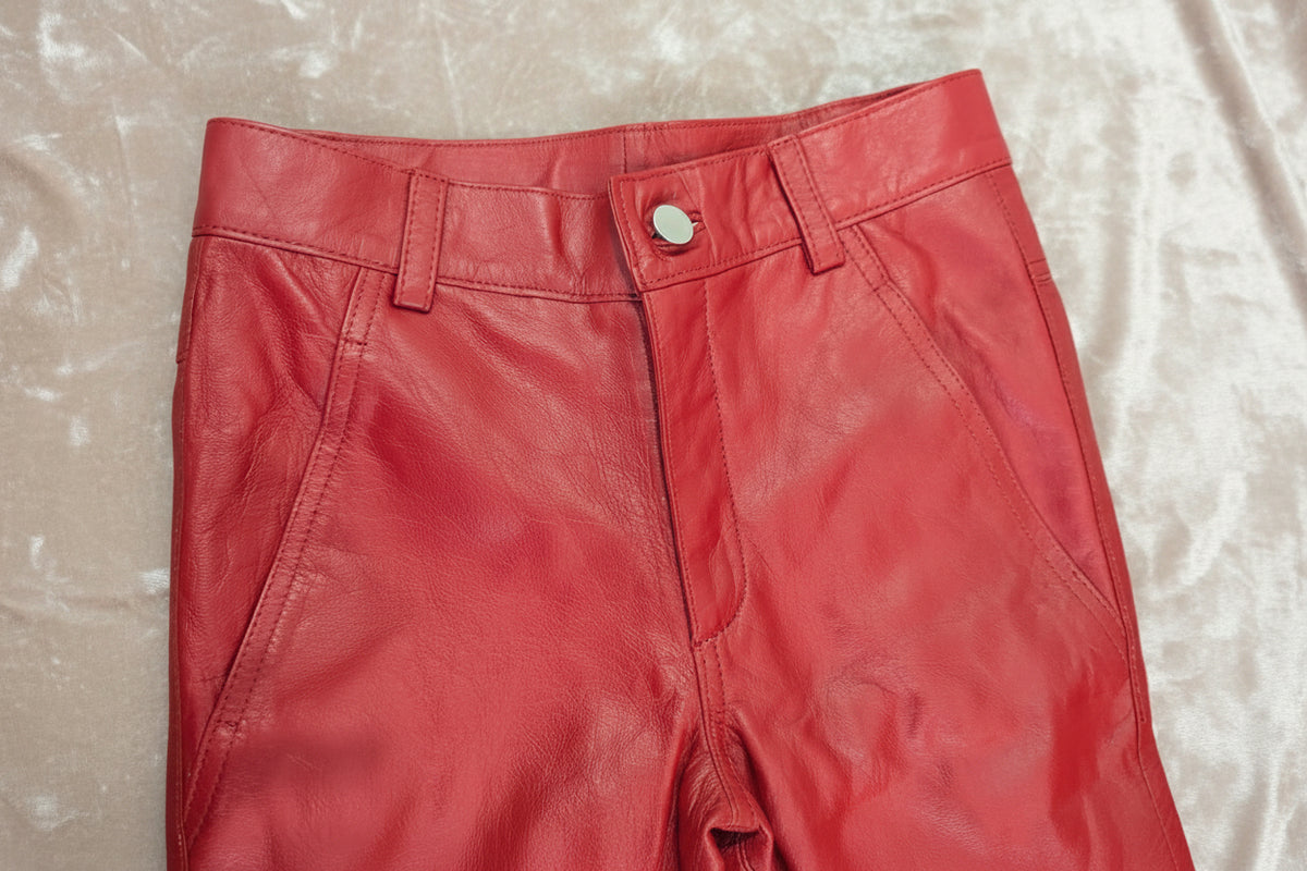 Kids Real Leather Pants