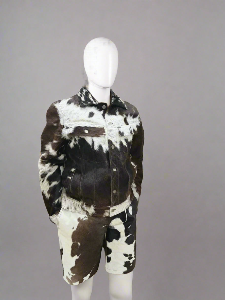 cowskin jacket 
cowhide pants
Cowhide jacket 
cowhide coat 
cow fur jacket 
cow fur pants
brown leather vest 
hair on hide jacket  cowhide hort calf skin jacket cowhide pants real cowhide jackets