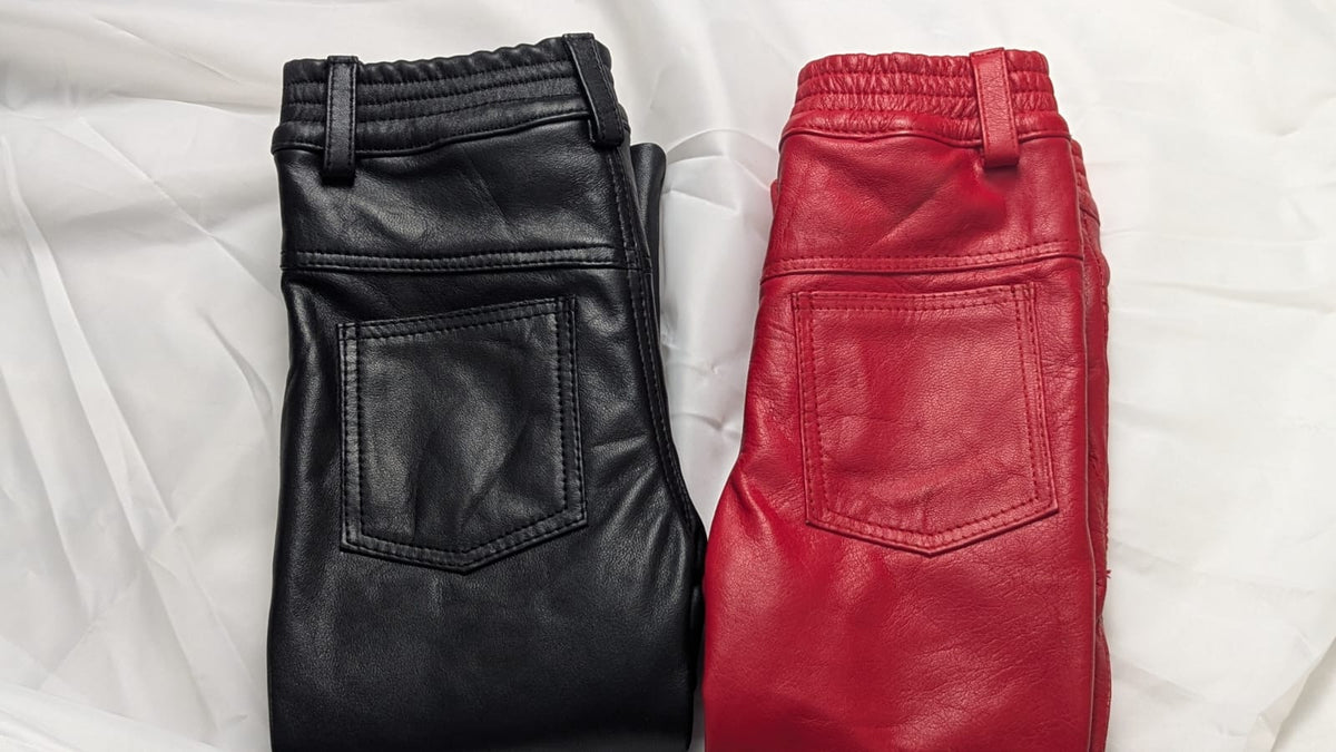 Kids Real Leather Pants