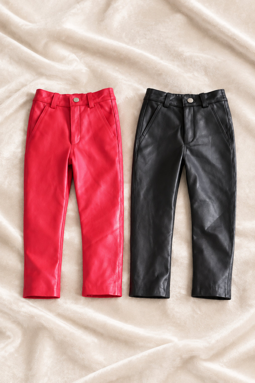 Kids Real Leather Pants