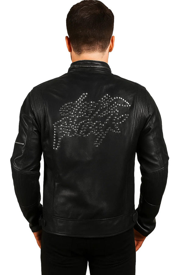 Black Daft Punk Leather Jacket