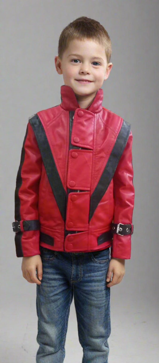 kids micchale jackson jacket red leather jacket for kid toddler michael jackson costume halloween costume for kids