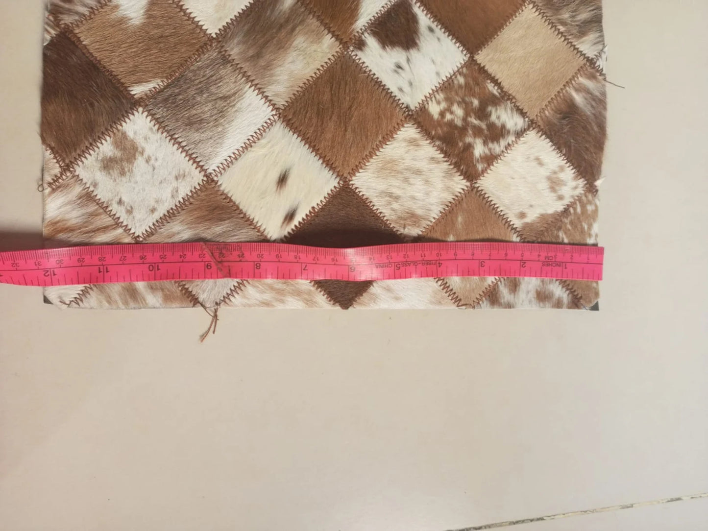 Cowhide leather patchwork