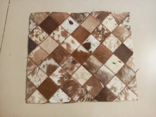 Cowhide leather patchwork