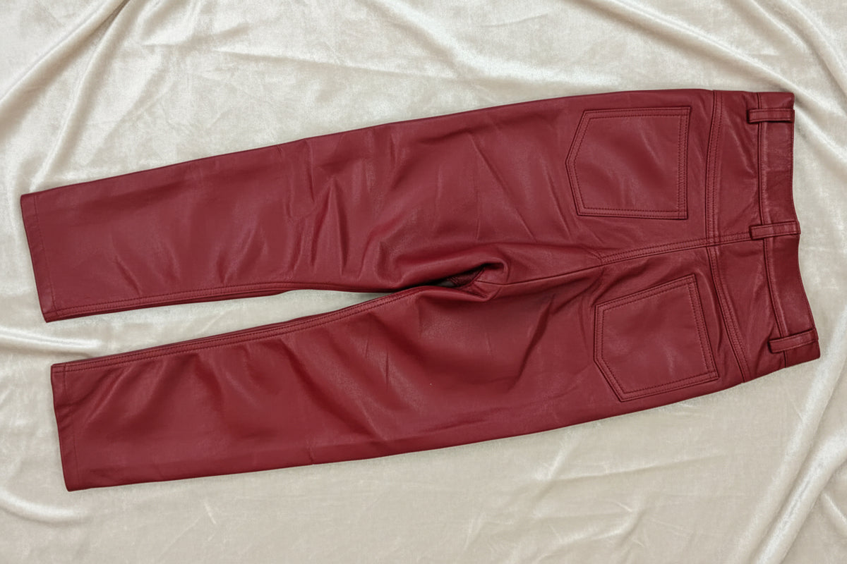 Kids Real Leather Pants