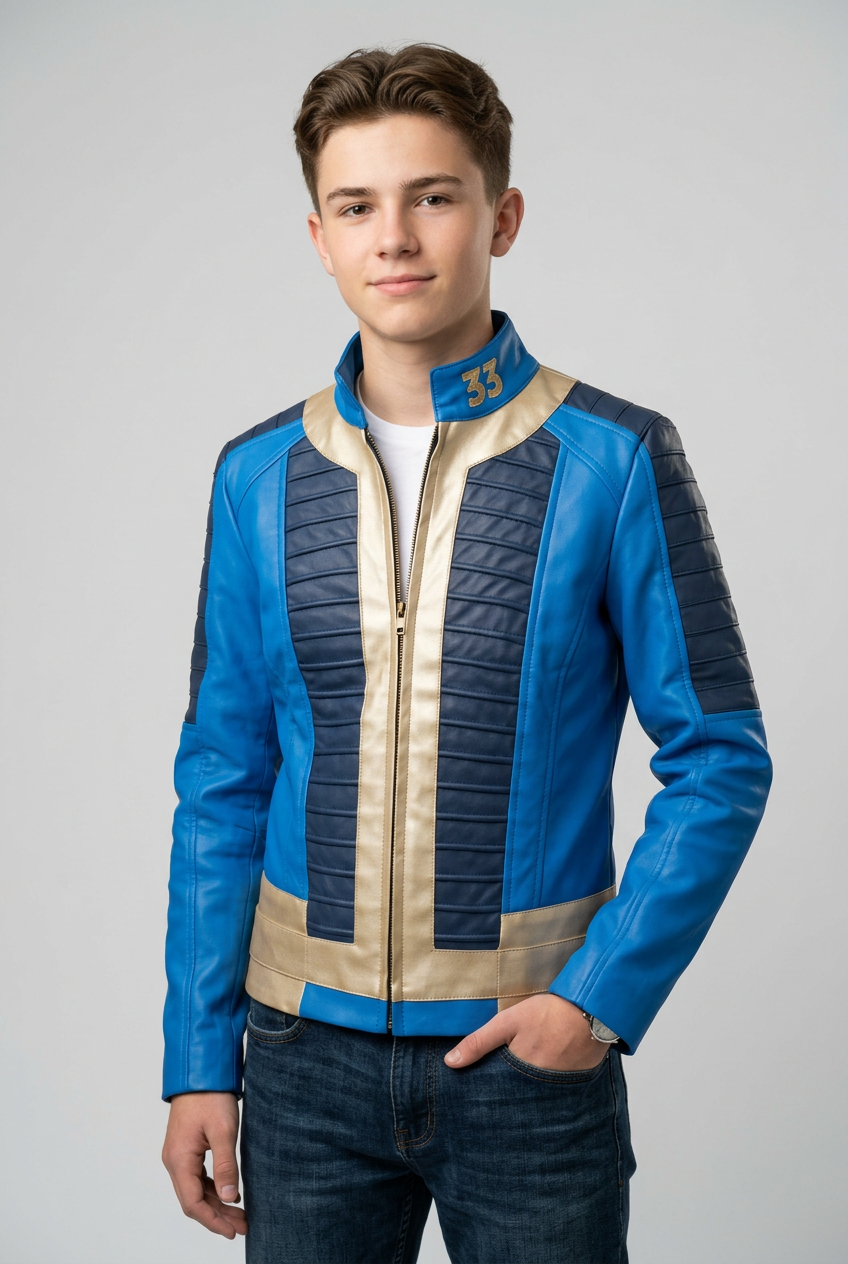 Kid's Fallout Leather Jacket