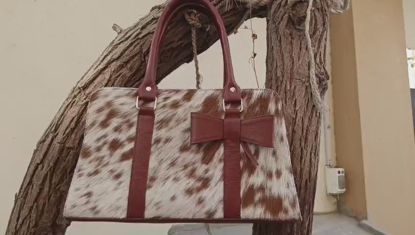 cowhide leather purse cowhide bag tan cowhide purse cowhdie shoulder bag cowskin purse cow print purse 