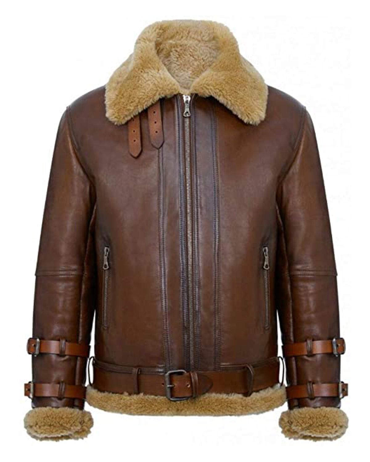 mens bomber jacket winter jacket for men 2024 new leather jackets warm winter jackets brown leather jacket fur leather jacket shearling jacket men b3 aviator jacket men brown bomber jacket 